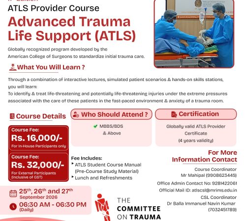 5th Advanced Trauma Life Support (ATLS) Provider Course (11th Edition Guidelines)